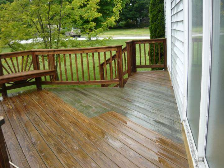 Power Washing of a Deck in Ellicott City, MD