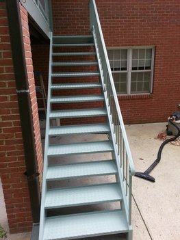 Metal Stairs Painted in College Park